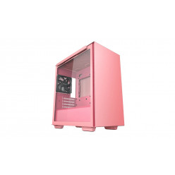 DEEPCOOL -MACUBE 110 PKRD- Micro-ATX Case, with Side-Window (Tempered Glass Side Panel) Magnetic, without PSU, Tool-less, Pre-installed: Rear 1x120mm DC fan, 2xUSB3.0, 1xAudio, Adjustable GPU holder, Push-pin SSD holder, Pink